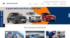 Desktop Screenshot of peninsulahyundai.com.au